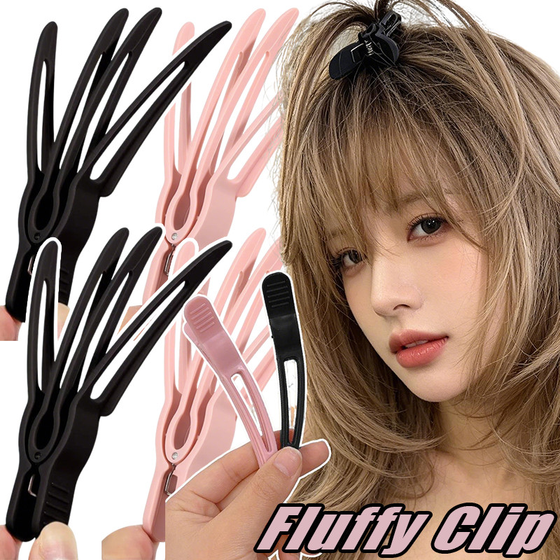 1/3/5 ชิ้นเครื่องมือจัดแต่งทรงผม Heatless - รากผมคลิปยกทันที - 4-Prong Design Hair Volume Clamp - No-Heat Volumizing Hair คลิป