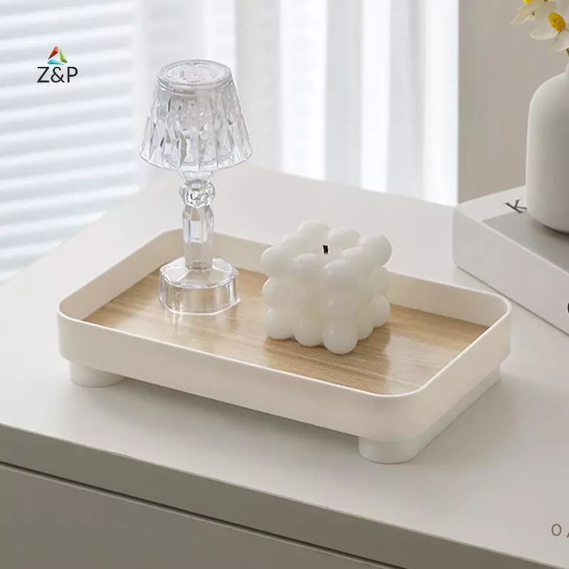 INVN Square Wooden Tray Desktop Organizer thumbnail 4