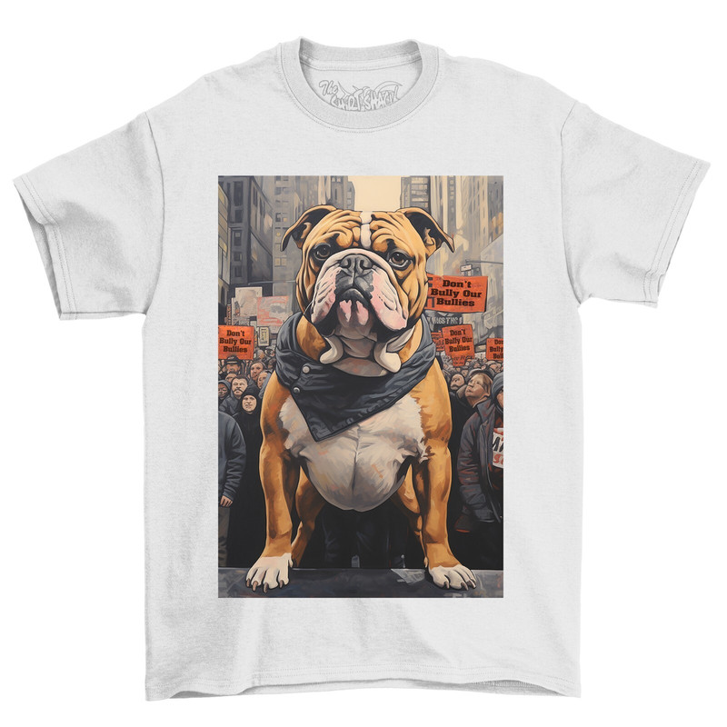 2026年新款纯棉เสื้อยืดXL Bully Dog เสื้อยืด Protest โปสเตอร์ผ้าฝ้าย 100% เสื้อสีดําพิมพ์ที่กําหนดเอง XS-3