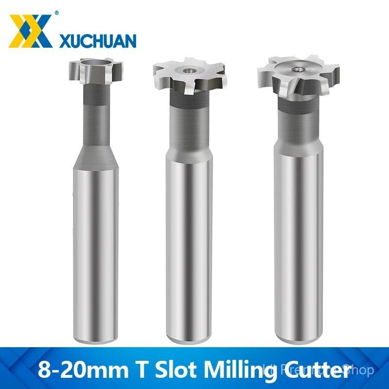 (Hot) T Slot Milling Cutter 8-20mm HSS End Mill สําหรับโลหะ HSS Woodruff Key Seat Router Bit CNC เคร