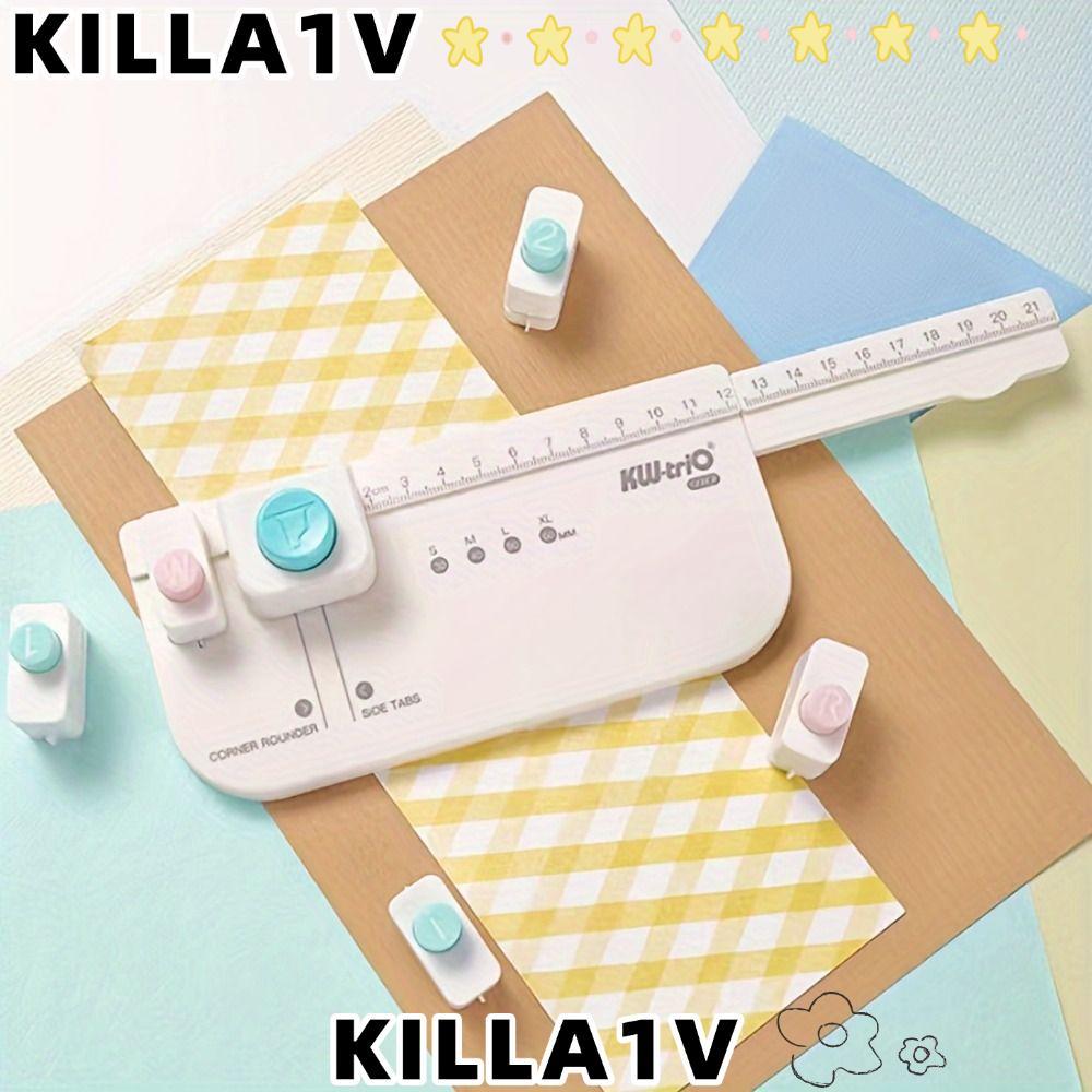 KILLA1V Tab Punch Board, Multifunctional Label Punching Separator Page Creation Board, DIY บุ๊คมาร์ค