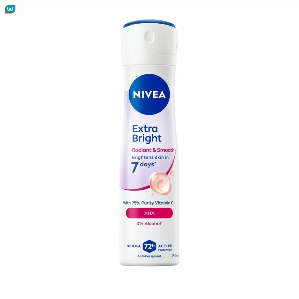Nivea นีเวีย สเปรย์ เอ็กซ์ตร้า ไบรท์ เรเดียนท์ แอนด์ สมูท 150 มล. ลดเหงื่อ ระงับกลิ่นกาย