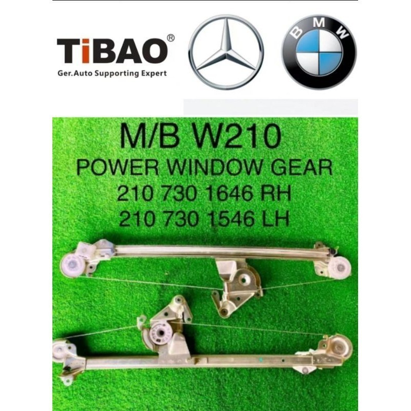 MERCEDES BENZ W210 E200 POWER WINDOW GEAR BRACKET REAR ราคา 1 อะไหล่รถยนต์ ของแต่งรถ