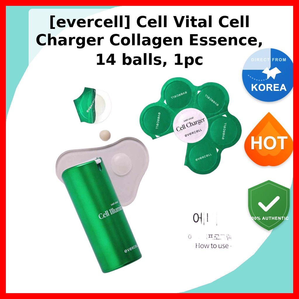 [evercell] Cell Vital Cell Charger Collagen Essence 14 ลูก 1 ชิ้น / Korean Collagen Essence by Moder