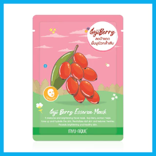 MYU-NIQUE Goji Berry Essence Mask 25g มิว-นิค มาสก์โกจิ เบอร์รี่.
