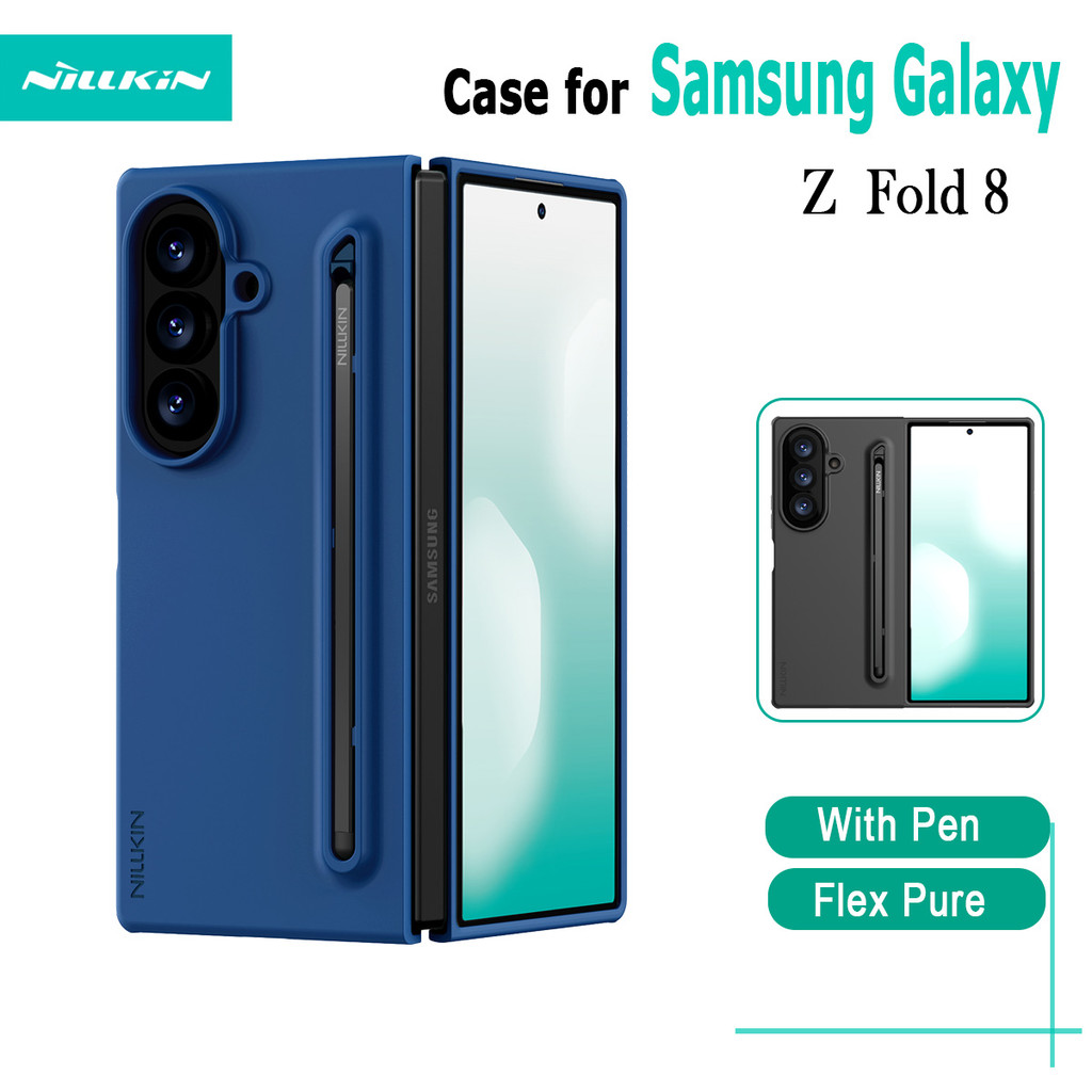 สําหรับ Samsung Galaxy Z Fold 8 Ultra Case Nillkin Flex Pure Minimalist สไตล์กรณีพับพร้อมปากกา Anti-Fall ฝาครอบป้องกัน