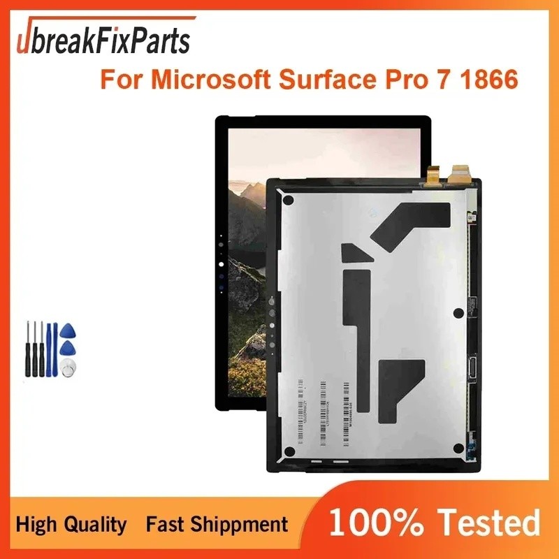 สําหรับ Microsoft Surface Pro 7 1866 จอแสดงผล LCD Touch Screen Digitizer Full Assembly สําหรับ Surfa