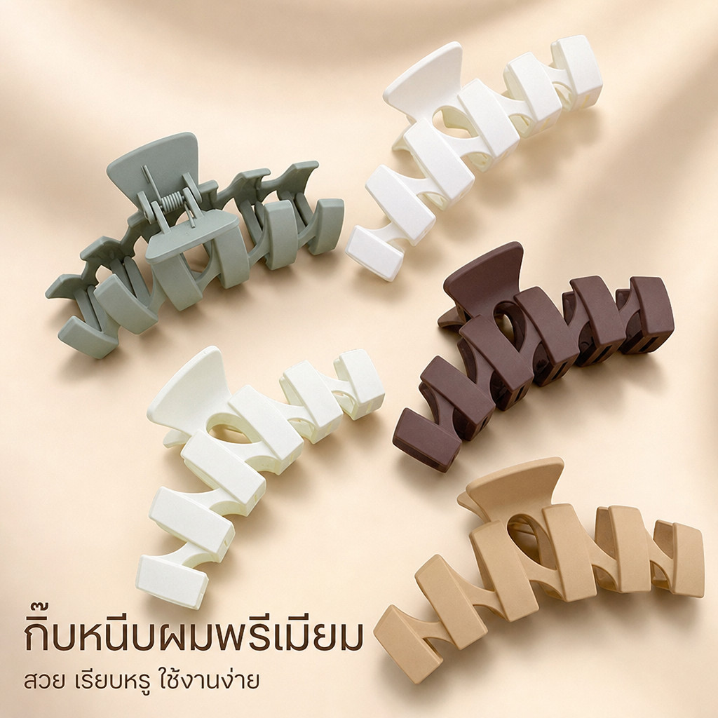 กิ๊บติดผม ผู้หญิง ฝ้า กิ๊บติดผม ระดับไฮเอนด์ น่ารัก กิ๊บฉลาม ขนาดใหญ่ 11 ซม 4สี กิ๊บขายส่ง