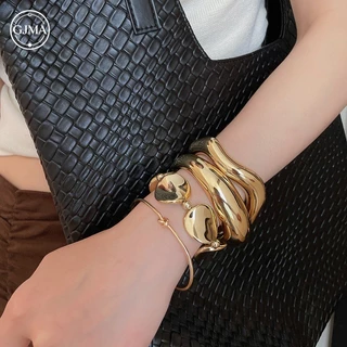 อะคริลิคเรขาคณิตผิดปกติวินเทจสร้อยข้อมือชุดแฟชั่นระดับไฮเอนด์ ซอก เครื่องประดับสําหรับผู้หญิง
