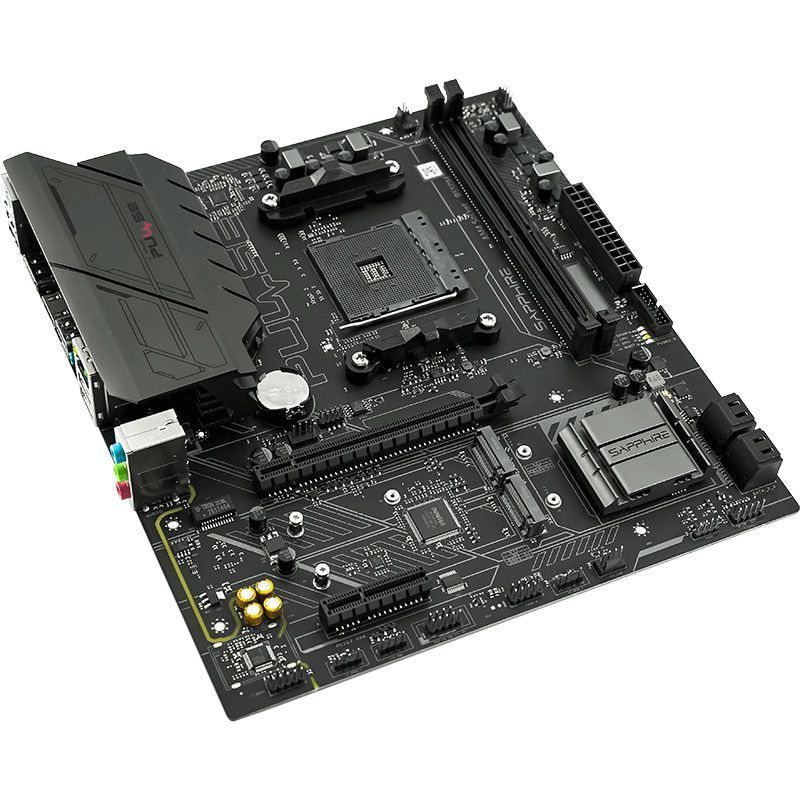 จัดส่งในวันเดียวกัน [Sapphire] A520M/B450M/B550M เมนบอร์ดเกมรองรับ CPU 5600/5700X3D/5500X3D
