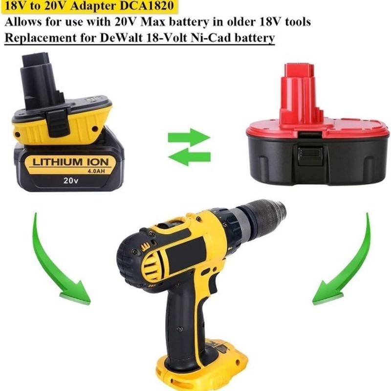 DCA1820 DEWALT DEWALT18V/20V to Old DeWalt 18V 9096 ตัวแปลงเครื่องมือ