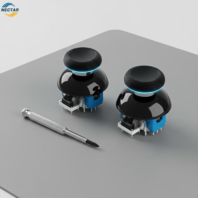 TAR 720 องศาปรับ TMR Magnetic Joysti Thumb Sti เปลี่ยนการตอบสนองอย่างรวดเร็วสําหรับ pedictive FPS Ga