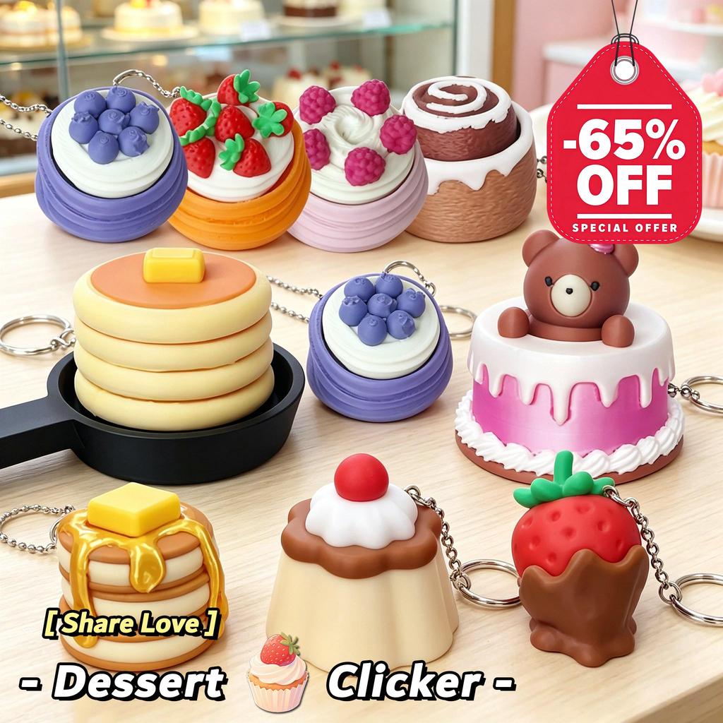 ชีส Dumpling คีย์บอร์ดพวงกุญแจ Fidget Clicker Keycap 3D พิมพ์กรอบเสียงความเครียดบรรเทาพวงกุญแจสําหรับเด็กผู้ใหญ่เด็ก