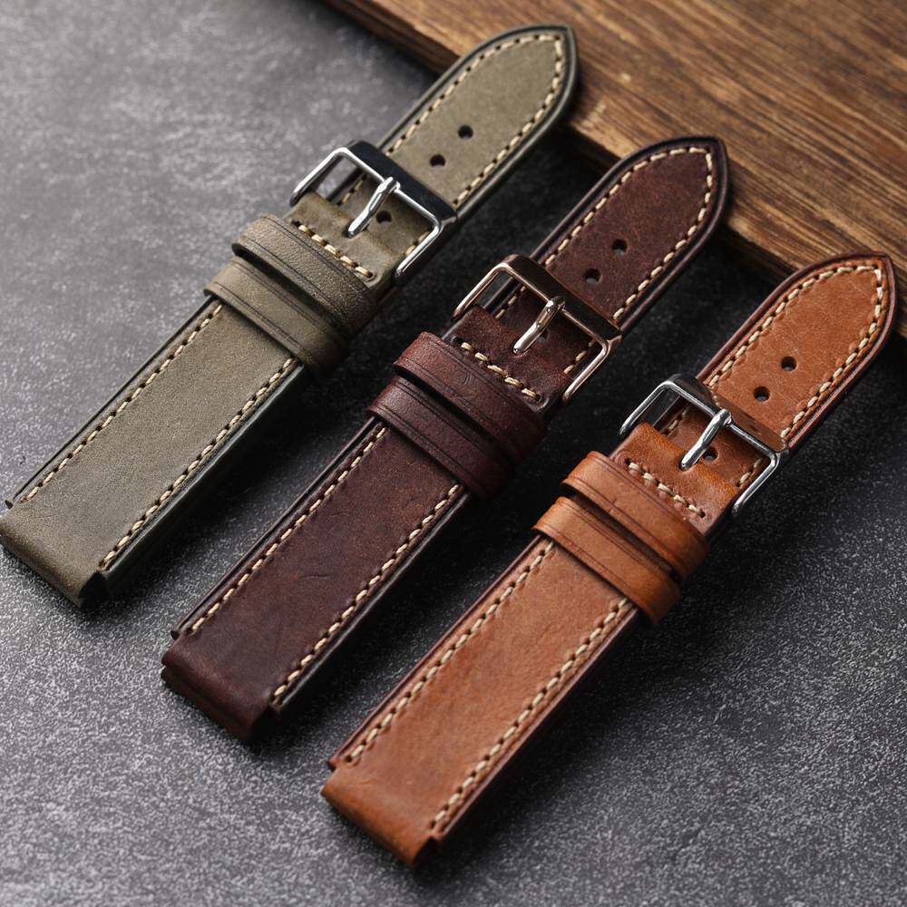 เหมาะสําหรับ Casio Small Square AE1200/1300/F91W/W218/F108 Bump Leather Strap 18MM Male