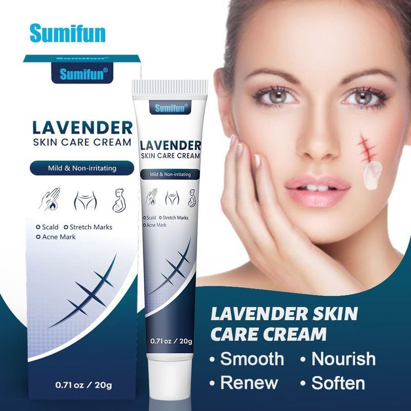 ขายร้อน Sumifun Scar Cream Lavender Skin Repairing Health Cream มีด Scar Growth Old Scar Repair Crea