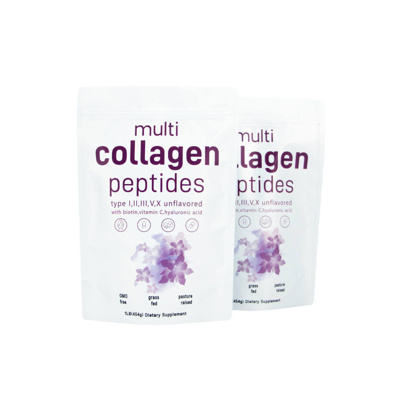ขายร้อน Fast Shipping TK ขายร้อนคอลลาเจนเปปไทด์ผง 454gMulti Collagen Peptides Source 0EM