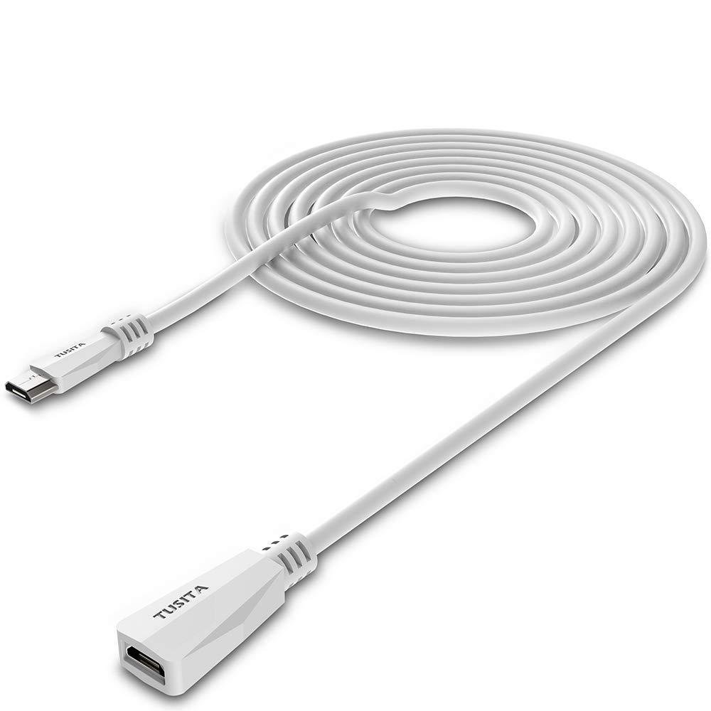 TUSITA สายไฟ (20ft/6M) - USB C,Male to Female QQ7U
