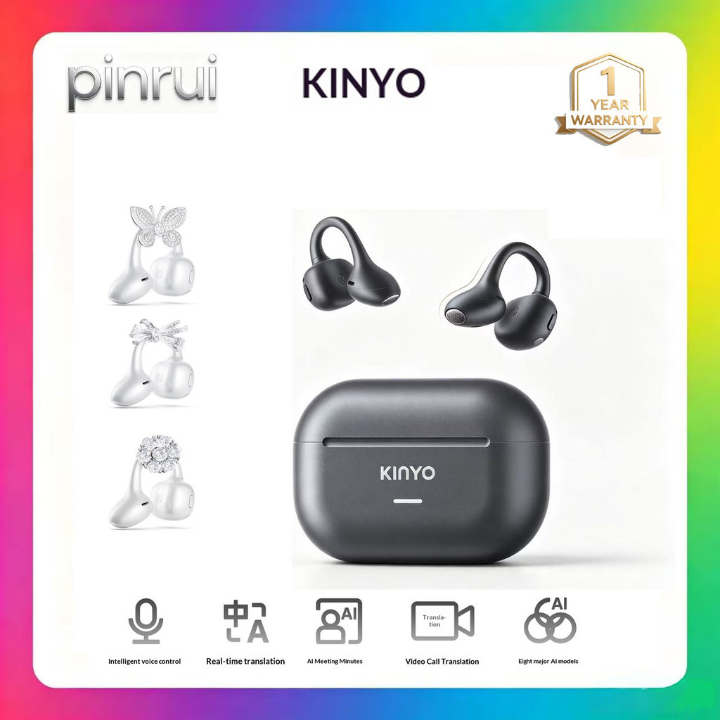 KINYO A9 Ultra หูฟังบลูทูธไร้สายอินเอียร์สําหรับเล่นกีฬา (2026 รุ่นใหม่)