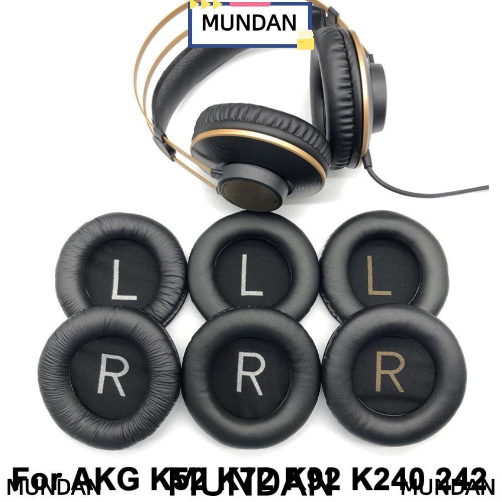 MUNDAN 2 ชิ้นอุปกรณ์เสริม Earmuff หูฟังฟองน้ําโฟมสําหรับ AKG K52 K72 K92 K240 242