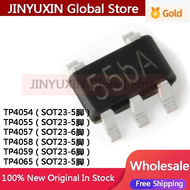 1-5 ชิ้น TP4054 TP4055 SOT23-5 TP4057 TP4058 TP4059 SOT23-6 TP4065 ชิป IC ขายส่งในสต็อก