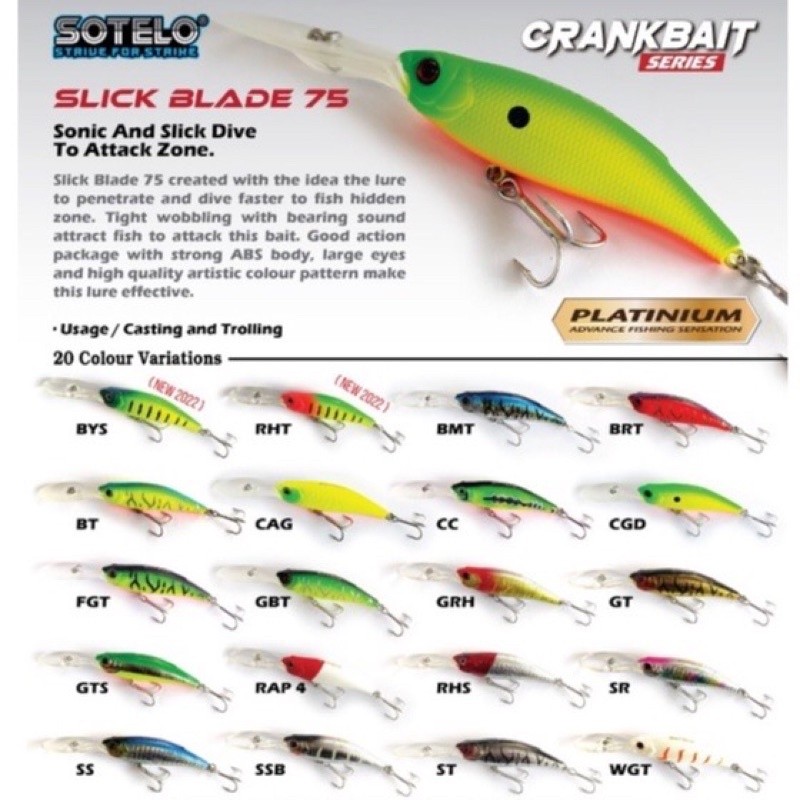 SOTELO SLICK BLADE 75MM M8989 LURE
