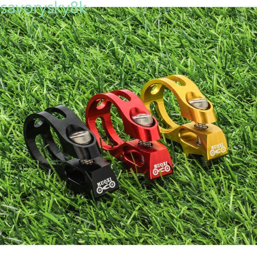 CHROM จักรยาน Shifter Lever Clamp, อลูมิเนียม CNC ตัดจักรยาน Shifter Trigger Clamp, ทนทาน Anodic สี 