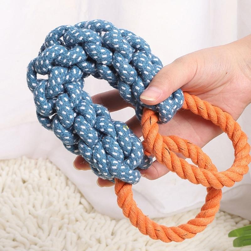 Yu Orals Health Dog Toy Heavy Type Dog Chew Toy Natural Cotton Dog Dental Toy