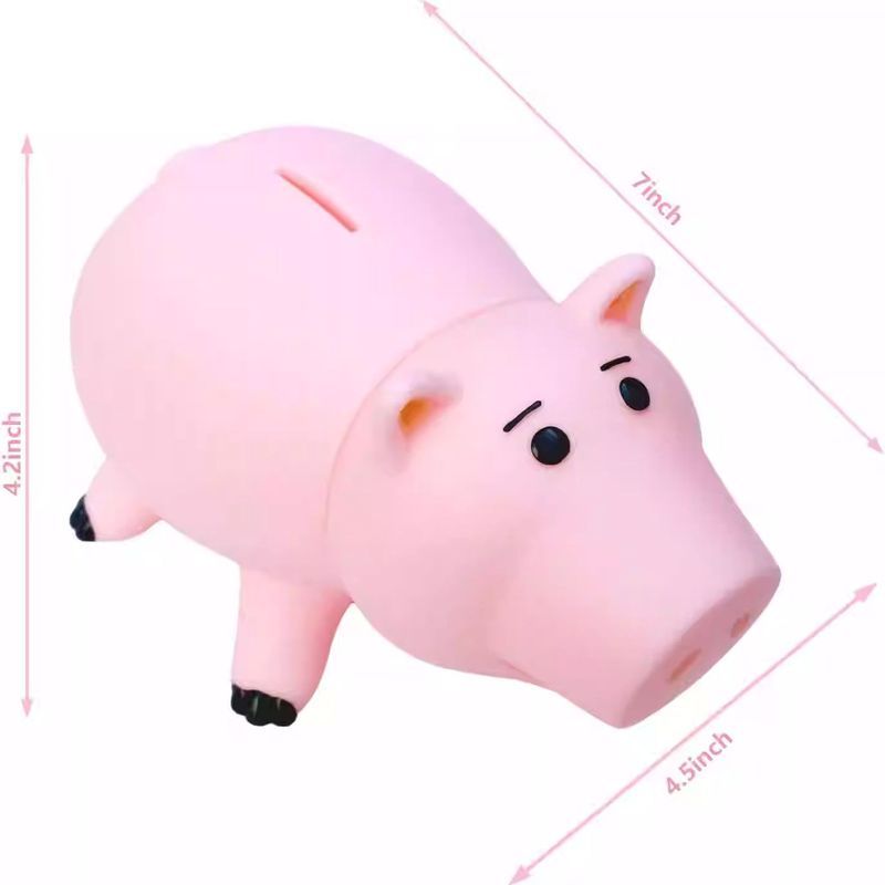 【พร้อมส่ง】Toy Story หมูแฮม กระปุกออมสินหมูสีชมพู ตุ๊กตาตั้งโต๊ะ ของตกแต่ง ของขวัญวันเกิด Piggy Bank Ornament