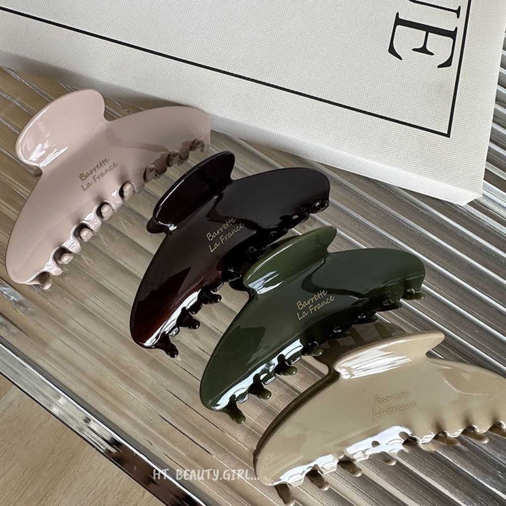 2026 High-End Feel คลิปคว้าขนาดใหญ่หญิง Simple Acetate Shark Clip