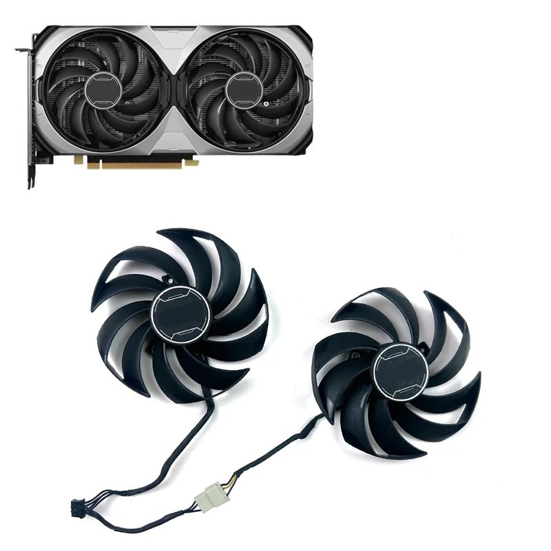 * พัดลมระบายความร้อน 95 มม. 4pin PLD10010S12HH RTX4070 4070TI 2X GPU FAN สําหรับ MSI GeForce RTX 407