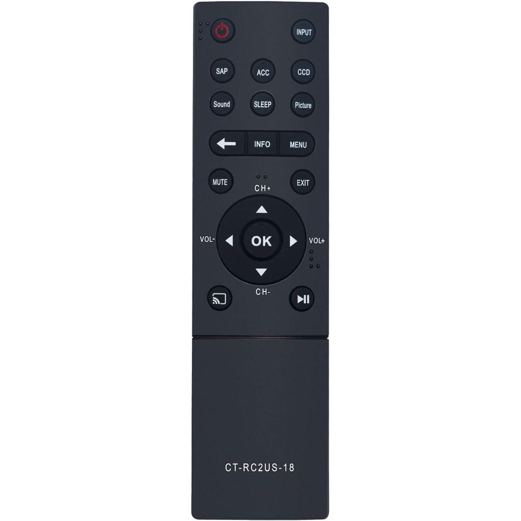 ใหม่ CT-RC2US-18 เปลี่ยนรีโมทคอนโทรล fit สําหรับ Toshiba LED TV 43L511U18 50L711U18 55L711U18 50L711