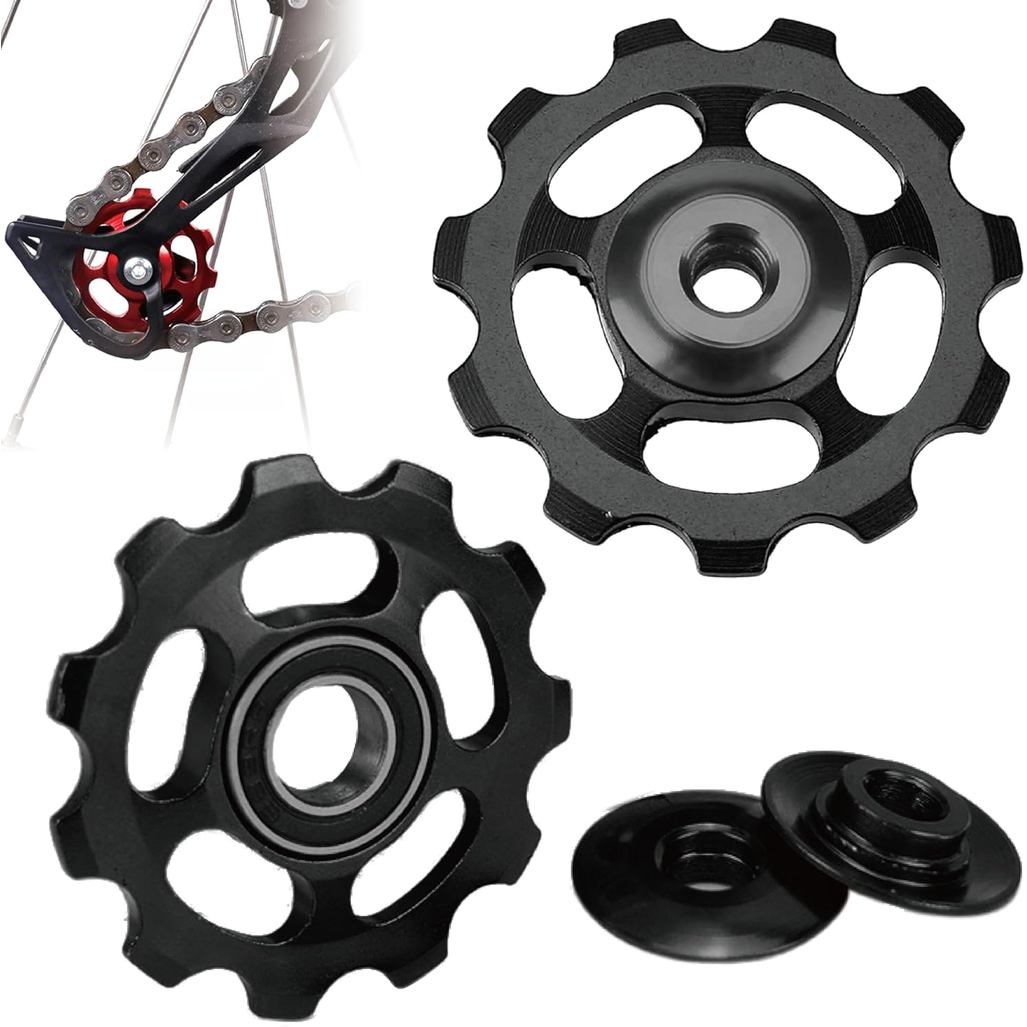 VANSIHO Jockey Wheel Pulley สําหรับ Shimano Sram MTB Road Bike Derailleur 11T 3/32 (สีดํา)