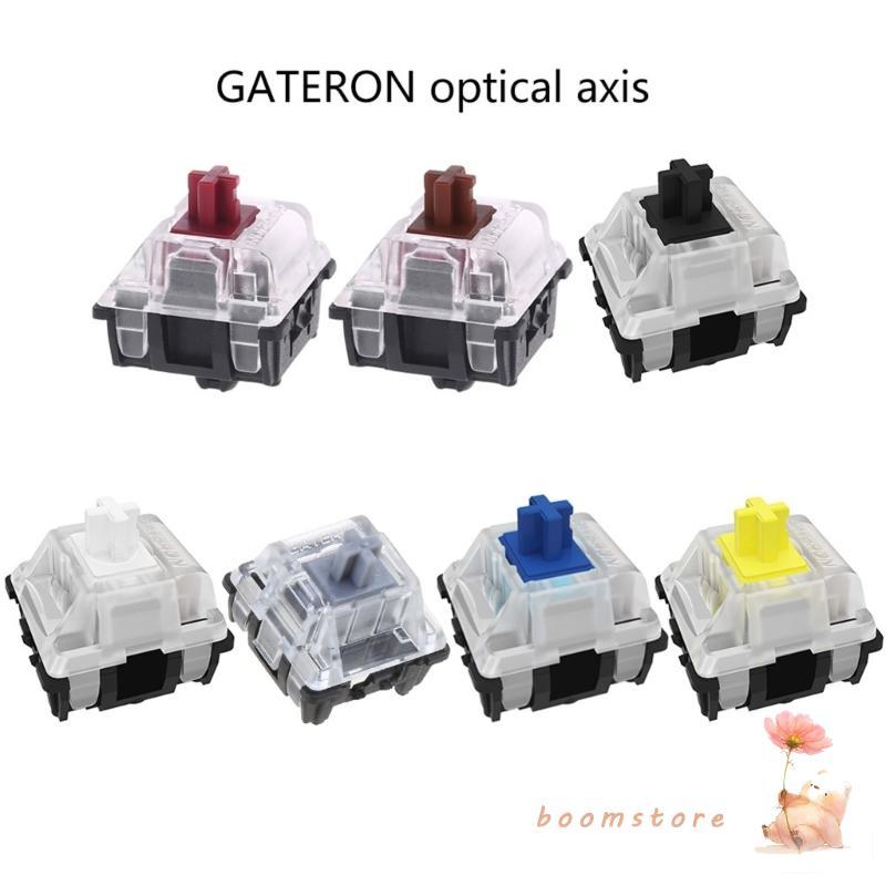 Boom Mechanical Keyboard Optical Switch สําหรับ GK61 SK61 สีขาวสีดําสีแดงน้ําตาลสีเหลือง Silver Swit