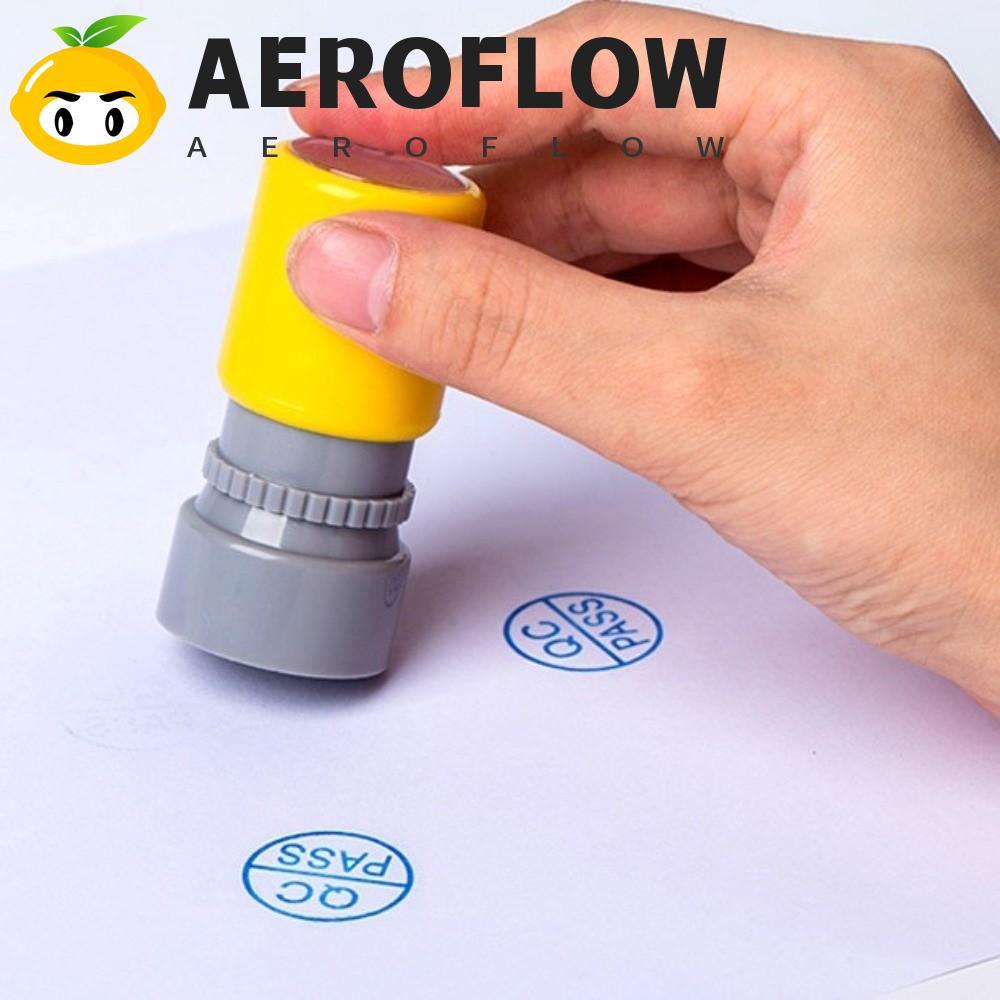 AEROFLOW QA QC Inspect Stamp, Self-Inking Time-s Quality PASS Stamp, Portable FQC OQC IQC Quality In