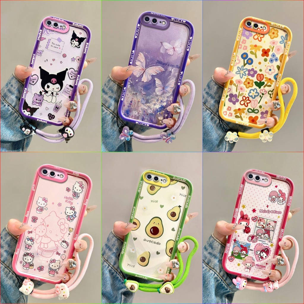 เคส iPhone 7, 8, 7 PLUS, 8 PLUS เคสโทรศัพท์ซิลิโคนอ่อนนุ่มพิมพ์การ์ตูนน่ารัก