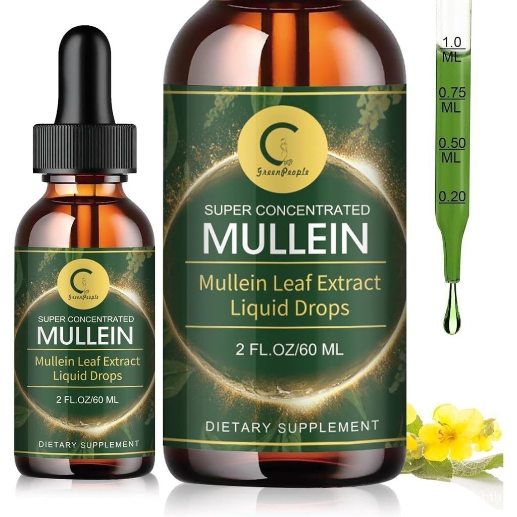 GPGPGreenPeopleMulleinLeafDropswithElderberry-MaxStrengthLungCleanseandforrs,MucusRelief&Respiratory