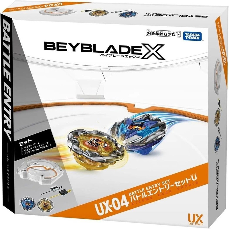 TAKARATOMYBEYBLADE Beyblade X Overlord Beyblade UX-04 ชุดแผ่น Beyblade