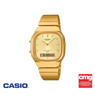 CASIO นาฬิกาข้อมือ CASIO รุ่น AQ-240EG-9ADF สายสเตนเลส สีทอง