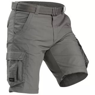Decathlon Men’S Convertible Travel Trekking Cargo Trousers กางเกงทรงคาร์โก้ถอดขาได้ด้วยซิปผู้ชาย รุ่น Travel 500 - Green