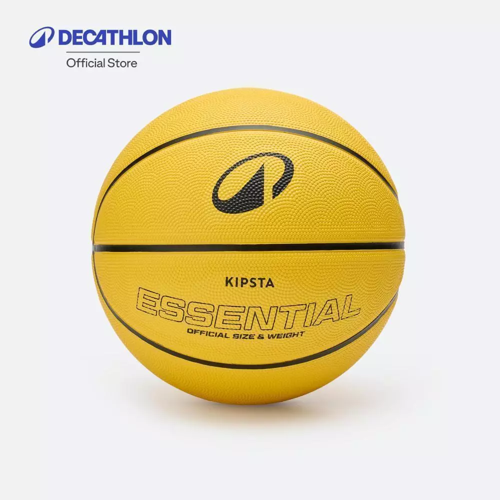 Decathlon Beginners' Size 5 Basketball ลูกบาสเกตบอลเบอร์ 5 สำหรับผู้เริ่มต้นที่อายุไม่เกิน 10 ปี รุ่น R100 - Yellow