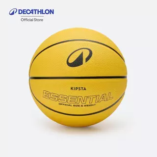 Decathlon Beginners' Size 5 Basketball ลูกบาสเกตบอลเบอร์ 5 สำหรับผู้เริ่มต้นที่อายุไม่เกิน 10 ปี รุ่น R100 - Yellow