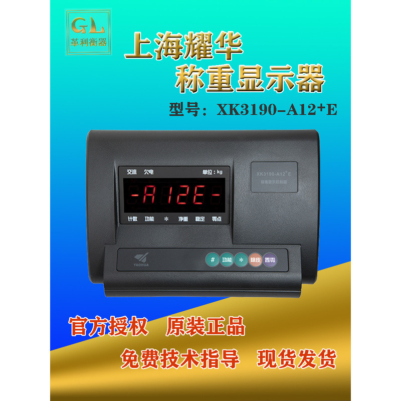 เครื่องชั่งน้ำหนักพร้อมหน้าจอควบคุม Shanghai Yaohua Instrument รุ่น XK3190-A12+E, เครื่องชั่งพื้น, น