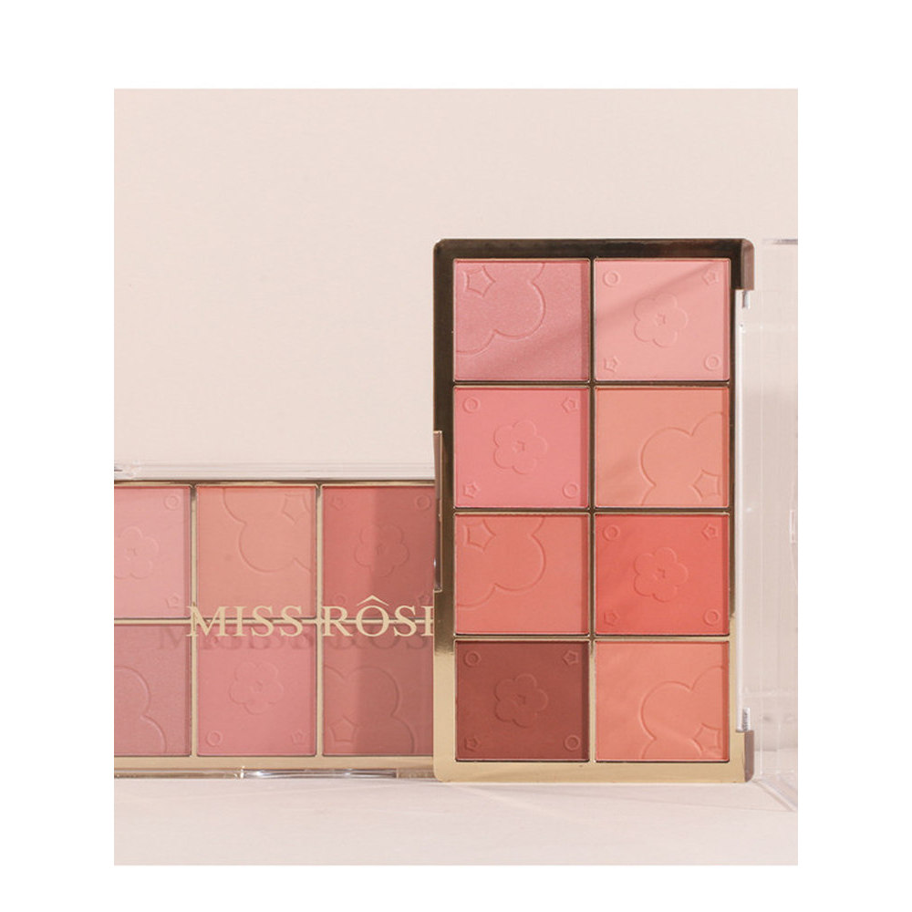บลัชออน 4u2 odbo บลัชออน MISS ROSE Eyeshadow Enhance Complexion บลัชออนสามมิติ