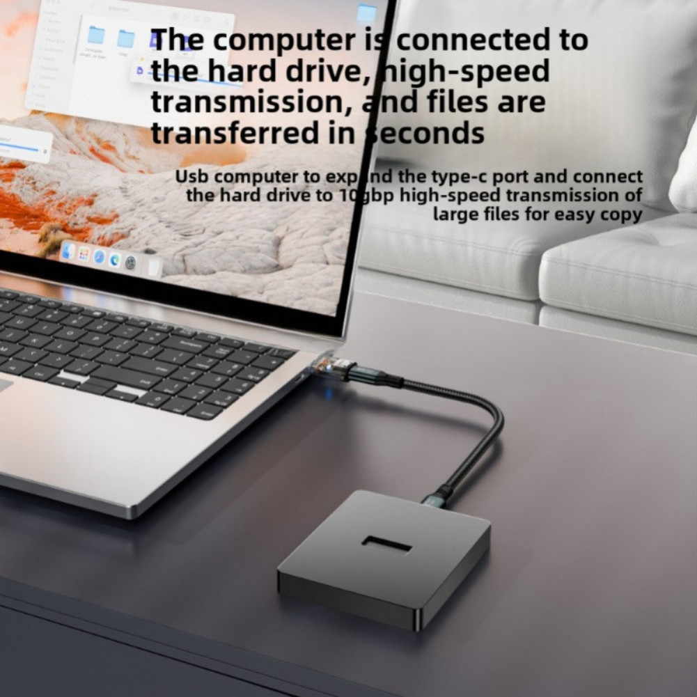 YQ6Y 120W Fast Charging USB3.2 Connectors USB A ถึง Type C อะแดปเตอร์ชายหญิง 10Gbps High-speed Data 