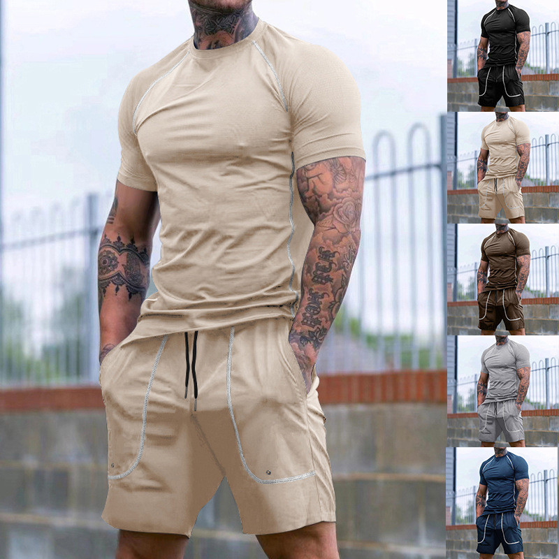 ZONE ZONE Sports Tights Shorts Men Running Fitness Suit