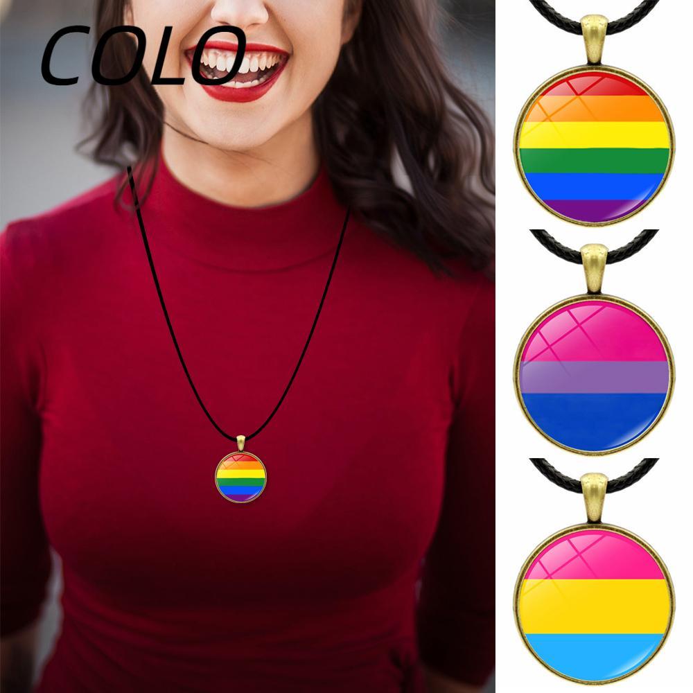 COLO สร้อยคอสายรุ้งเครื่องประดับ Charm Gay & Lesbian LGBT