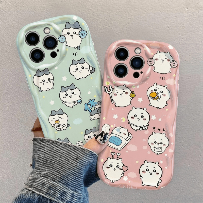 การ์ตูน Kawaii ChiikawaCase สําหรับ Samsung Galaxy S23 Ultra S21 Plus S23FE S21FE S20FE F06 นุ่มกันก