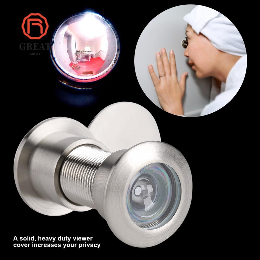 GREAT Door Viewer Peephole, Anti Theft Brass Door Peephole Viewer, Secure Wide Viewer ประตูมุมกว้าง