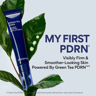 [ใหม่] Innisfree Green Tea PDRN Bounce Booster Eye&Lip Serum 15ml. อินนิสฟรี เซรั่มบำรุงรอบดวงตาและริมฝีปาก ลดริ้วรอย