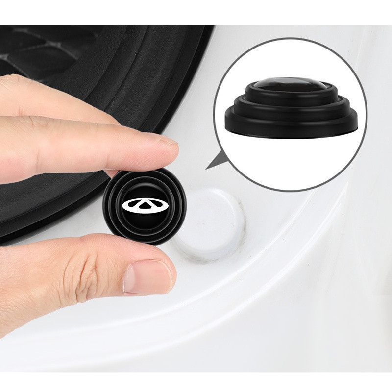 2/4pcs ซิลิโคนรถสติกเกอร์โช้คอัพ Shock Pad สําหรับ Chery Fulwin Arrizo QQ Tiggo 3 5 T11 A1 A3 A5 Amu
